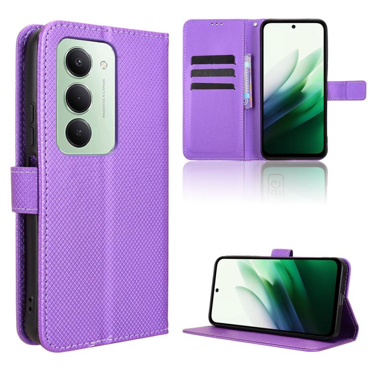 Diamond Texture Leather Phone Case, For Redmi 15 5G Global / 15 4G SEA 169.5mm, For Redmi 15C 5G / 4G Global 171mm / Poco C85 4G, For Redmi 15 5G / 4G EU 171mm, For Xiaomi 15T 5G, For Redmi K80 Ultra, For Redmi A5 4G 173.3mm                            ...