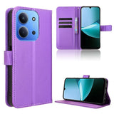 Diamond Texture Leather Phone Case, For Redmi 15 5G Global / 15 4G SEA 169.5mm, For Redmi 15C 5G / 4G Global 171mm / Poco C85 4G, For Redmi 15 5G / 4G EU 171mm, For Xiaomi 15T 5G, For Redmi K80 Ultra, For Redmi A5 4G 173.3mm                            ...