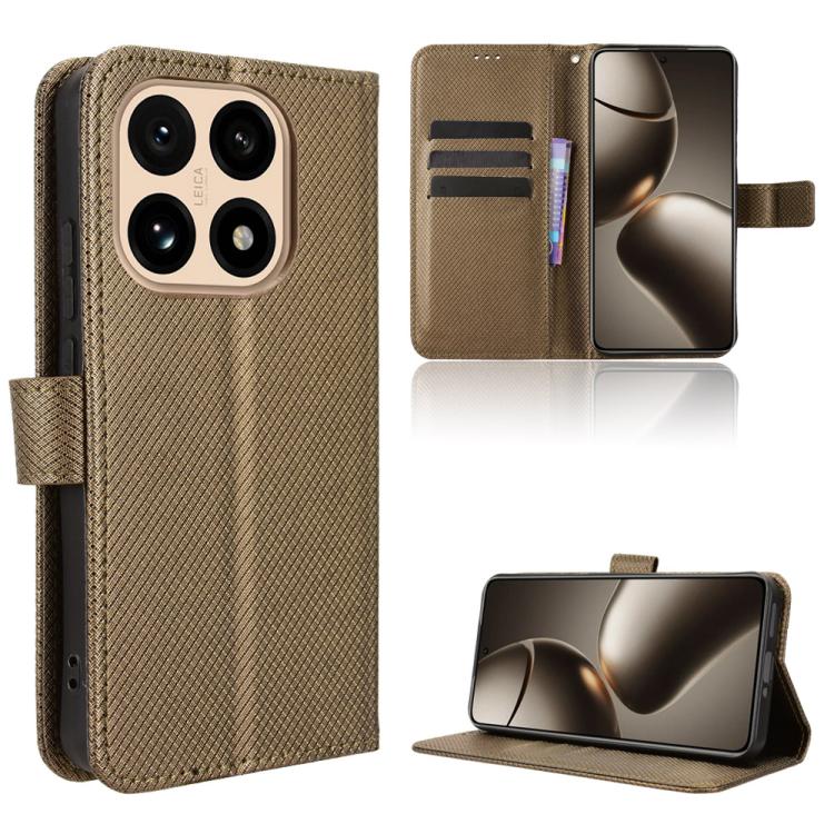 Diamond Texture Leather Phone Case, For Redmi 15 5G Global / 15 4G SEA 169.5mm, For Redmi 15C 5G / 4G Global 171mm / Poco C85 4G, For Redmi 15 5G / 4G EU 171mm, For Xiaomi 15T 5G, For Redmi K80 Ultra, For Redmi A5 4G 173.3mm                            ...