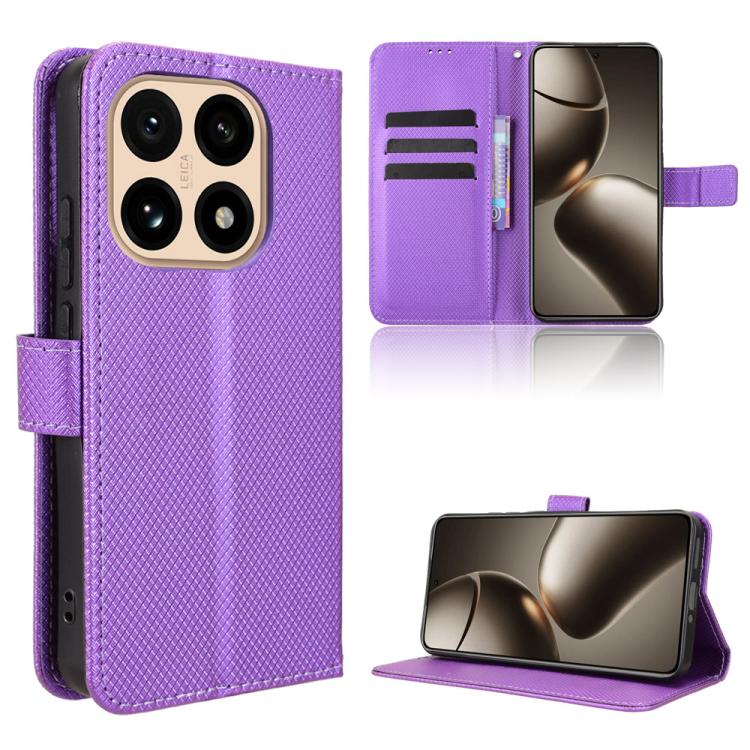 Diamond Texture Leather Phone Case, For Xiaomi 17 Pro, For Xiaomi 17, For Redmi 15C 5G / 4G EU 173mm / Poco C85 5G, For Xiaomi Poco M7 4G 169mm, For Redmi 15 5G Global / 15 4G SEA 169.5mm, For Redmi 15C 5G / 4G Global 171mm / Poco C85 4G               ...