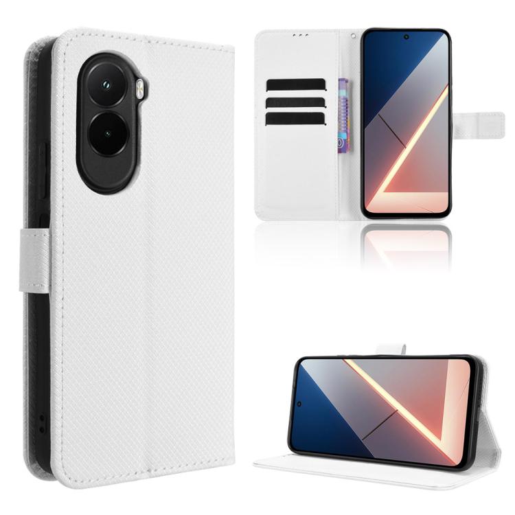 Diamond Texture Leather Phone Case, For Xiaomi 17 Pro, For Xiaomi 17, For Redmi 15C 5G / 4G EU 173mm / Poco C85 5G, For Xiaomi Poco M7 4G 169mm, For Redmi 15 5G Global / 15 4G SEA 169.5mm, For Redmi 15C 5G / 4G Global 171mm / Poco C85 4G               ...