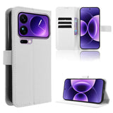 Diamond Texture Leather Phone Case, For Redmi A7 Pro 171mm / Poco C85x 5G, For Redmi Turbo 5 Max 5G / Poco X8 Pro Max, For Redmi Turbo 5 5G / Poco X8 Pro, For Redmi Note 15 Pro+ 5G 163.3mm/Poco M8 Pro 5G, For Redmi Note 15 5G / 4G 164mm / Poco M8 5G   ...
