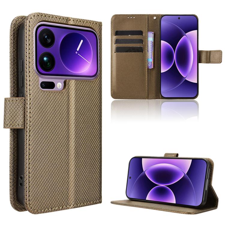 Diamond Texture Leather Phone Case, For Redmi A7 Pro 171mm / Poco C85x 5G, For Redmi Turbo 5 Max 5G / Poco X8 Pro Max, For Redmi Turbo 5 5G / Poco X8 Pro, For Redmi Note 15 Pro+ 5G 163.3mm/Poco M8 Pro 5G, For Redmi Note 15 5G / 4G 164mm / Poco M8 5G   ...
