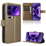 Diamond Texture Leather Phone Case, For Xiaomi 17 Pro, For Xiaomi 17, For Redmi 15C 5G / 4G EU 173mm / Poco C85 5G, For Xiaomi Poco M7 4G 169mm, For Redmi 15 5G Global / 15 4G SEA 169.5mm, For Redmi 15C 5G / 4G Global 171mm / Poco C85 4G               ...