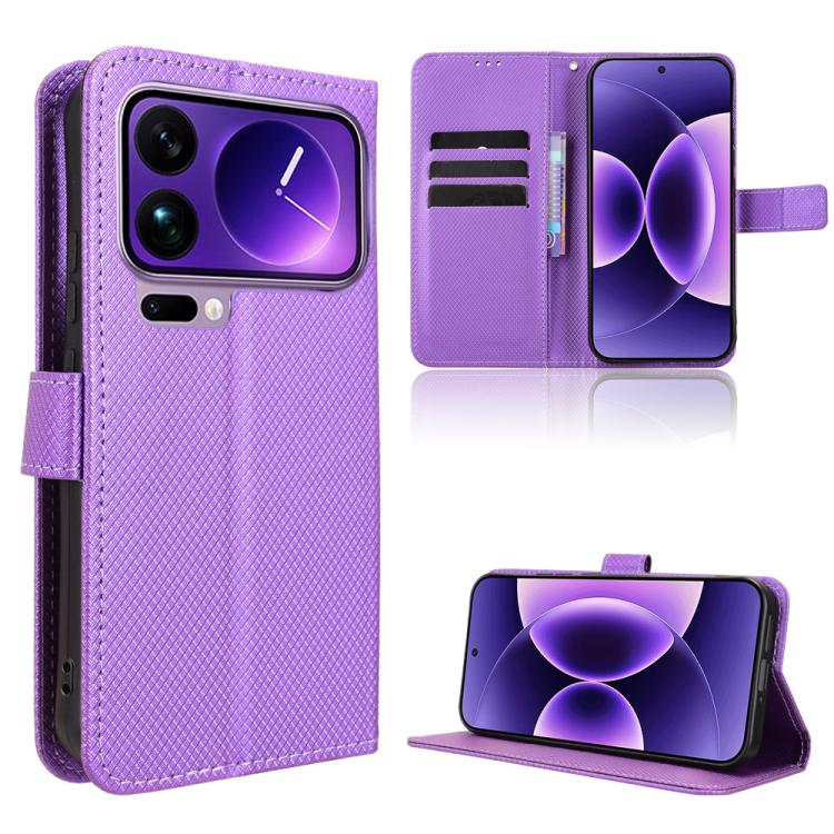 Diamond Texture Leather Phone Case, For Xiaomi 17 Pro, For Xiaomi 17, For Redmi 15C 5G / 4G EU 173mm / Poco C85 5G, For Xiaomi Poco M7 4G 169mm, For Redmi 15 5G Global / 15 4G SEA 169.5mm, For Redmi 15C 5G / 4G Global 171mm / Poco C85 4G               ...
