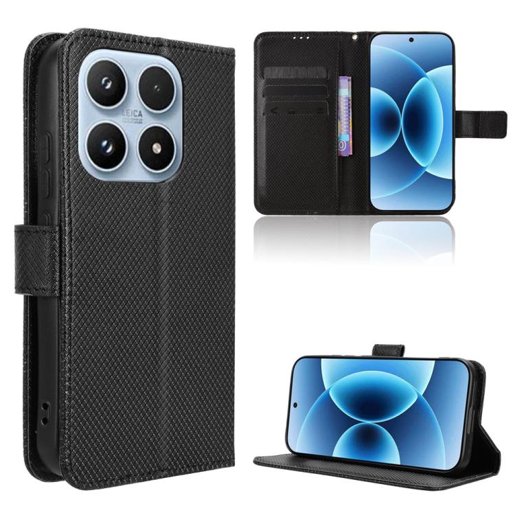 Diamond Texture Leather Phone Case, For Xiaomi 17 Pro, For Xiaomi 17, For Redmi 15C 5G / 4G EU 173mm / Poco C85 5G, For Xiaomi Poco M7 4G 169mm, For Redmi 15 5G Global / 15 4G SEA 169.5mm, For Redmi 15C 5G / 4G Global 171mm / Poco C85 4G               ...