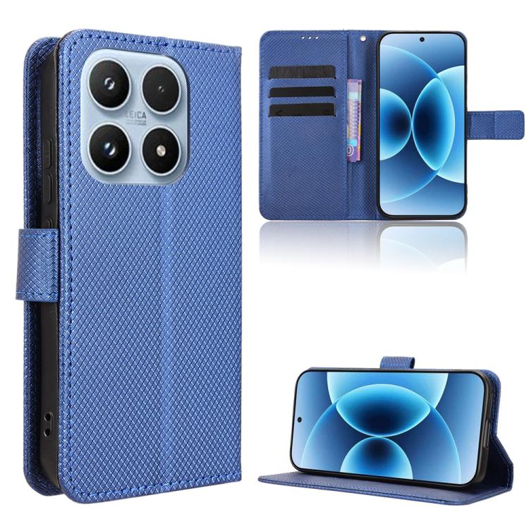Diamond Texture Leather Phone Case, For Xiaomi 17 Pro, For Xiaomi 17, For Redmi 15C 5G / 4G EU 173mm / Poco C85 5G, For Xiaomi Poco M7 4G 169mm, For Redmi 15 5G Global / 15 4G SEA 169.5mm, For Redmi 15C 5G / 4G Global 171mm / Poco C85 4G               ...