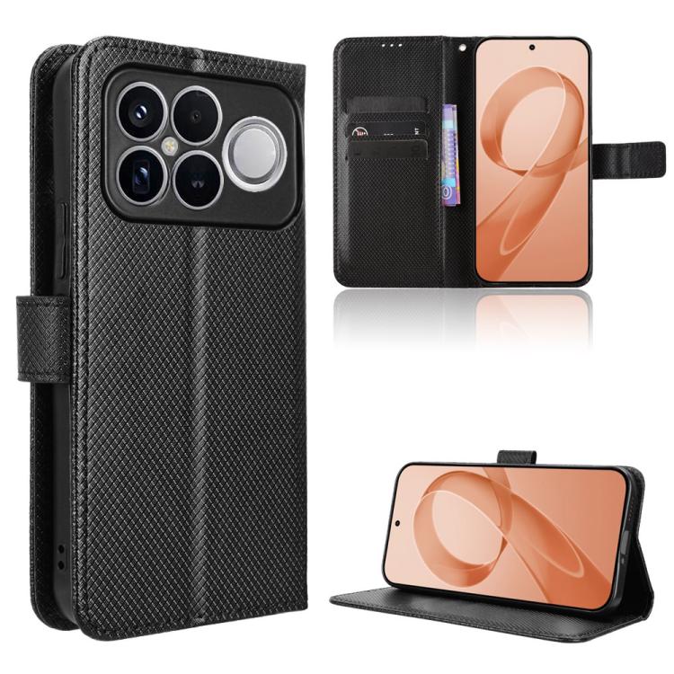 Diamond Texture Leather Phone Case, For Redmi Note 15 5G / 4G 164mm / Poco M8 5G, For Redmi K90 Pro Max 5G / Poco F8 Ultra, For Redmi Note 15 Pro 4G Global 163.2mm, For Redmi K90 5G / Poco F8 Pro, For Xiaomi 17 Pro Max, For Xiaomi 17 Pro, For Xiaomi 17...