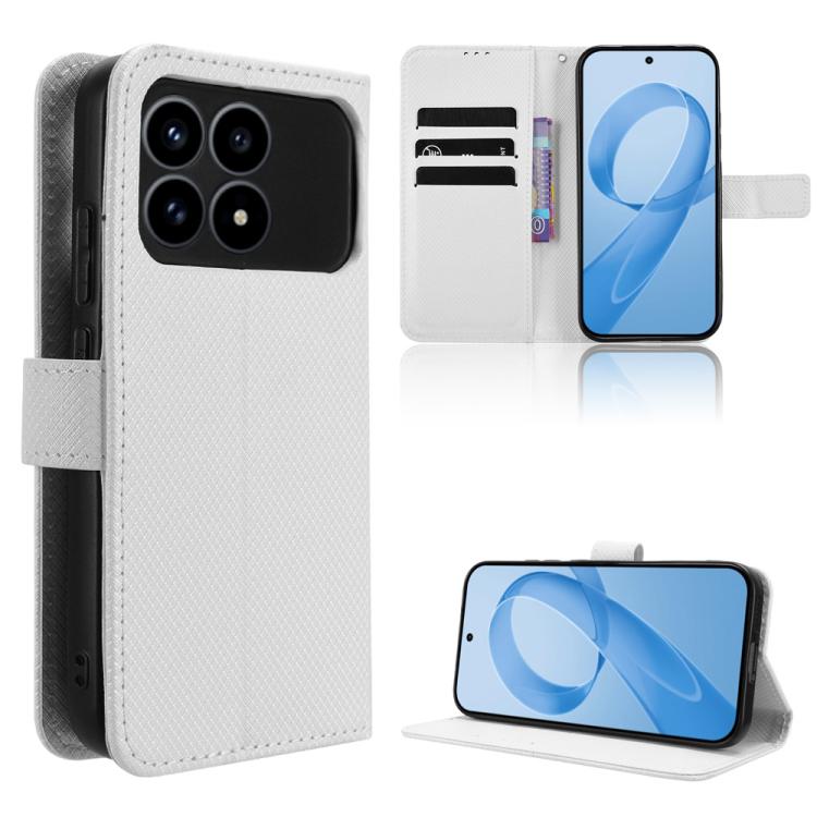 Diamond Texture Leather Phone Case, For Redmi Note 15 5G / 4G 164mm / Poco M8 5G, For Redmi K90 Pro Max 5G / Poco F8 Ultra, For Redmi Note 15 Pro 4G Global 163.2mm, For Redmi K90 5G / Poco F8 Pro, For Xiaomi 17 Pro Max, For Xiaomi 17 Pro, For Xiaomi 17...