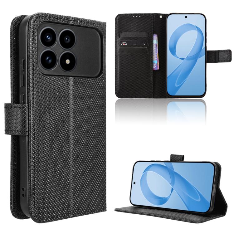 Diamond Texture Leather Phone Case, For Redmi Note 15 5G / 4G 164mm / Poco M8 5G, For Redmi K90 Pro Max 5G / Poco F8 Ultra, For Redmi Note 15 Pro 4G Global 163.2mm, For Redmi K90 5G / Poco F8 Pro, For Xiaomi 17 Pro Max, For Xiaomi 17 Pro, For Xiaomi 17...