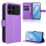 Diamond Texture Leather Phone Case, For Redmi A7 Pro 171mm / Poco C85x 5G, For Redmi Turbo 5 Max 5G / Poco X8 Pro Max, For Redmi Turbo 5 5G / Poco X8 Pro, For Redmi Note 15 Pro+ 5G 163.3mm/Poco M8 Pro 5G, For Redmi Note 15 5G / 4G 164mm / Poco M8 5G   ...