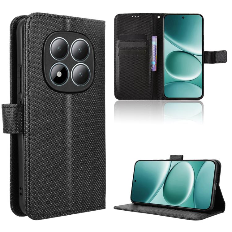 Diamond Texture Leather Phone Case, For Redmi Note 15 5G / 4G 164mm / Poco M8 5G, For Redmi K90 Pro Max 5G / Poco F8 Ultra, For Redmi Note 15 Pro 4G Global 163.2mm, For Redmi K90 5G / Poco F8 Pro, For Xiaomi 17 Pro Max, For Xiaomi 17 Pro, For Xiaomi 17...