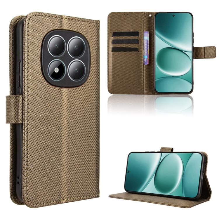 Diamond Texture Leather Phone Case, For Redmi Note 15 5G / 4G 164mm / Poco M8 5G, For Redmi K90 Pro Max 5G / Poco F8 Ultra, For Redmi Note 15 Pro 4G Global 163.2mm, For Redmi K90 5G / Poco F8 Pro, For Xiaomi 17 Pro Max, For Xiaomi 17 Pro, For Xiaomi 17...