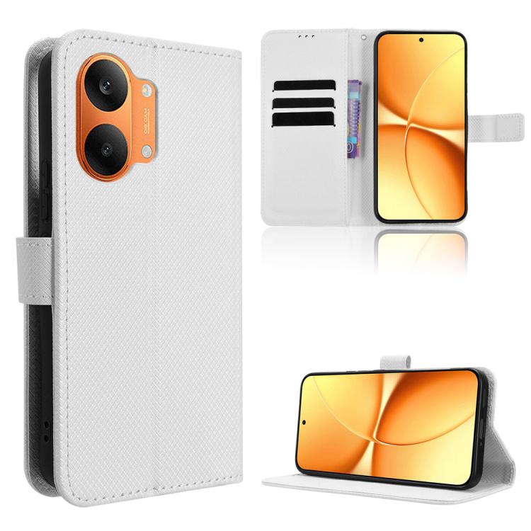 Diamond Texture Leather Phone Case, For Redmi A7 Pro 171mm / Poco C85x 5G, For Redmi Turbo 5 Max 5G / Poco X8 Pro Max, For Redmi Turbo 5 5G / Poco X8 Pro, For Redmi Note 15 Pro+ 5G 163.3mm/Poco M8 Pro 5G, For Redmi Note 15 5G / 4G 164mm / Poco M8 5G   ...
