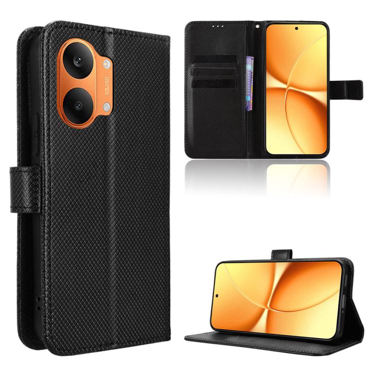 Diamond Texture Leather Phone Case, For Redmi A7 Pro 171mm / Poco C85x 5G, For Redmi Turbo 5 Max 5G / Poco X8 Pro Max, For Redmi Turbo 5 5G / Poco X8 Pro, For Redmi Note 15 Pro+ 5G 163.3mm/Poco M8 Pro 5G, For Redmi Note 15 5G / 4G 164mm / Poco M8 5G   ...