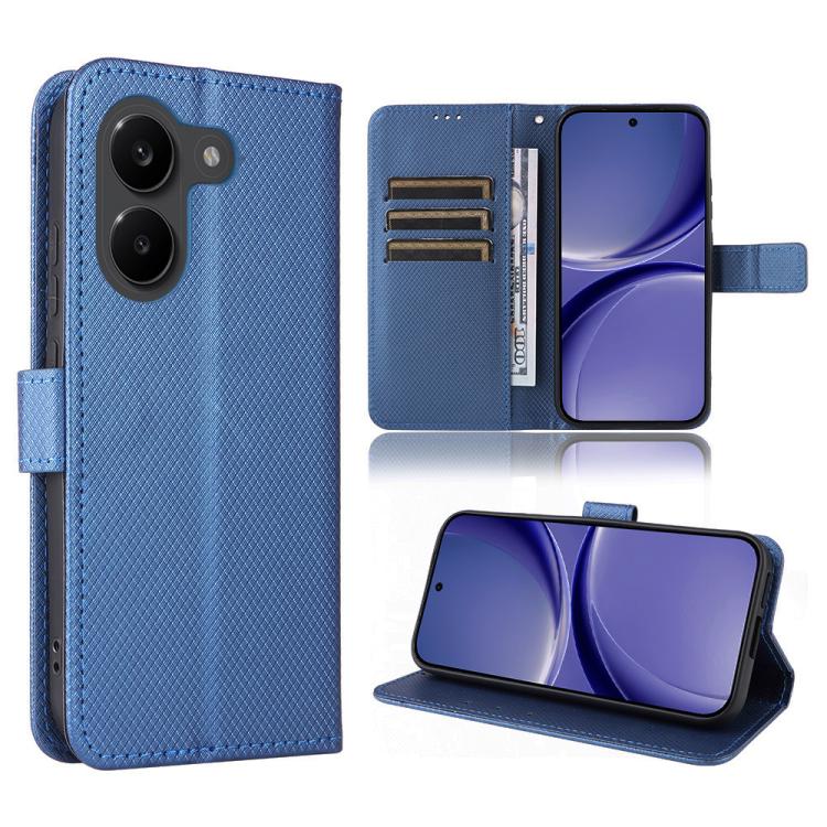 Diamond Texture Leather Phone Case, For Redmi A7 Pro 171mm / Poco C85x 5G, For Redmi Turbo 5 Max 5G / Poco X8 Pro Max, For Redmi Turbo 5 5G / Poco X8 Pro, For Redmi Note 15 Pro+ 5G 163.3mm/Poco M8 Pro 5G, For Redmi Note 15 5G / 4G 164mm / Poco M8 5G   ...