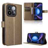 Diamond Texture Leather Phone Case, For Redmi 17C 4G / 14C 4G / 14R / A4, For Xiaomi 17 Max 5G, For Xiaomi 17T Pro 5G, For Redmi A7 Pro 171mm / Poco C85x 5G, For Redmi 15a 5G / R70 5G / R70m 5G, For Xiaomi 17T 5G                                        ...