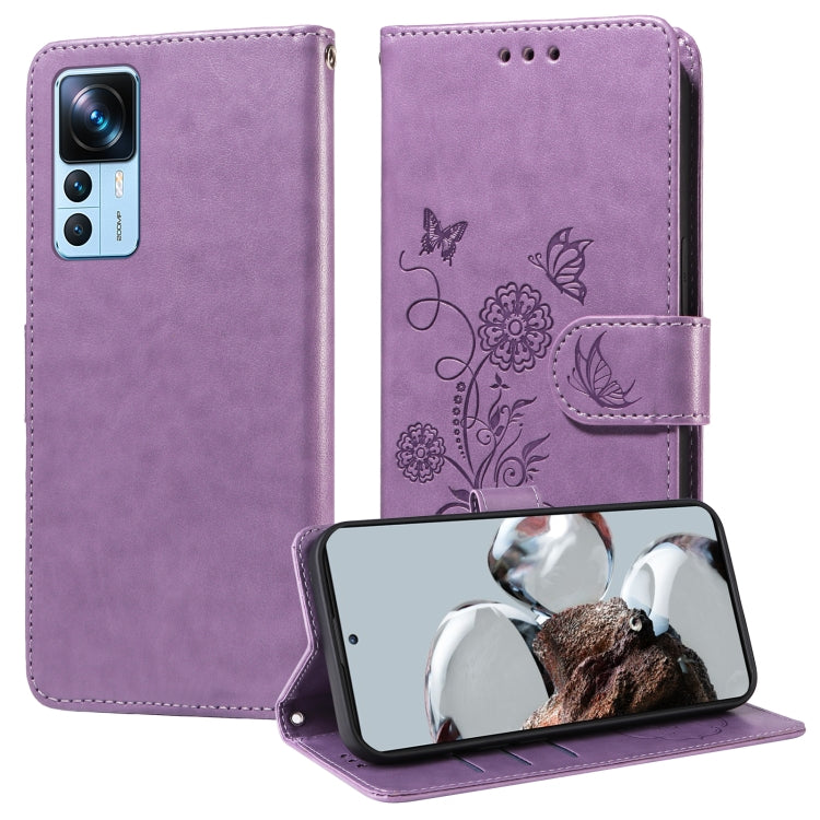 Embossed Butterfly Flowers Leather Phone Case, For Xiaomi Poco C55 / Redmi 11A 4G, For Xiaomi Poco X5 Pro 5G, For Xiaomi Poco X5 5G, For Xiaomi 12T / 12T Pro / Redmi K50 Ultra, For Xiaomi Poco M4 5G / M5 4G India, For Xiaomi Mi 11T / 11T Pro