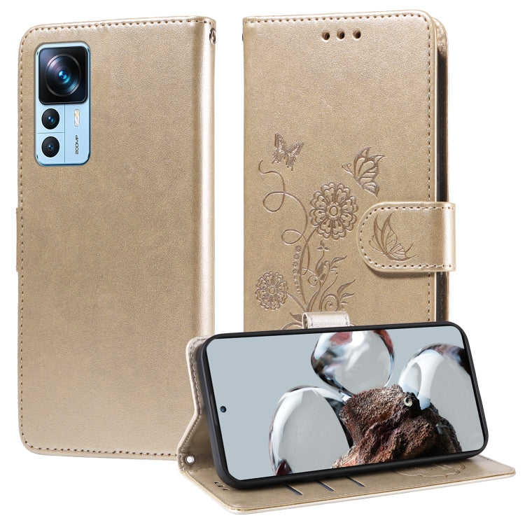Embossed Butterfly Flowers Leather Phone Case, For Xiaomi Poco C55 / Redmi 11A 4G, For Xiaomi Poco X5 Pro 5G, For Xiaomi Poco X5 5G, For Xiaomi 12T / 12T Pro / Redmi K50 Ultra, For Xiaomi Poco M4 5G / M5 4G India, For Xiaomi Mi 11T / 11T Pro