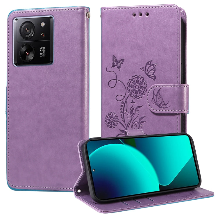 Embossed Butterfly Flowers Leather Phone Case, For Xiaomi Poco C61 4G / Redmi A3 4G, For Xiaomi Poco M6 Pro 4G, For Xiaomi Poco C65 / M6 5G, For Xiaomi Poco X6 Pro / Redmi K70E, For Xiaomi Poco X6 5G, For Xiaomi 13T / 13T Pro / Redmi K60 Ultra         ...