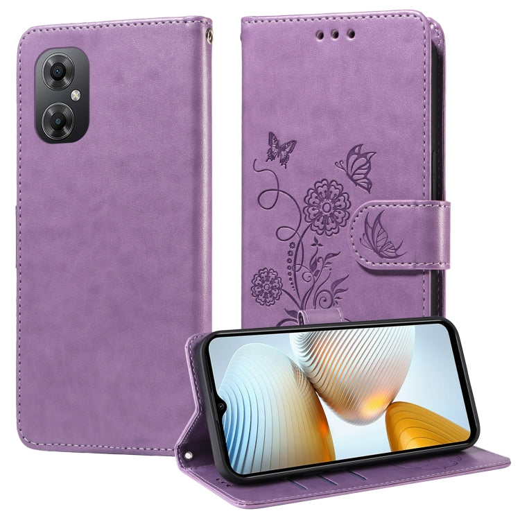 Embossed Butterfly Flowers Leather Phone Case, For Xiaomi Poco C55 / Redmi 11A 4G, For Xiaomi Poco X5 Pro 5G, For Xiaomi Poco X5 5G, For Xiaomi 12T / 12T Pro / Redmi K50 Ultra, For Xiaomi Poco M4 5G / M5 4G India, For Xiaomi Mi 11T / 11T Pro