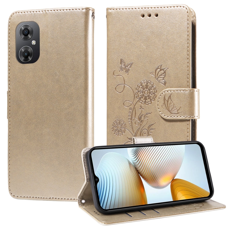 Embossed Butterfly Flowers Leather Phone Case, For Xiaomi Poco C55 / Redmi 11A 4G, For Xiaomi Poco X5 Pro 5G, For Xiaomi Poco X5 5G, For Xiaomi 12T / 12T Pro / Redmi K50 Ultra, For Xiaomi Poco M4 5G / M5 4G India, For Xiaomi Mi 11T / 11T Pro
