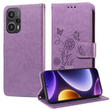 Embossed Butterfly Flowers Leather Phone Case, For Xiaomi Poco C61 4G / Redmi A3 4G, For Xiaomi Poco M6 Pro 4G, For Xiaomi Poco C65 / M6 5G, For Xiaomi Poco X6 Pro / Redmi K70E, For Xiaomi Poco X6 5G, For Xiaomi 13T / 13T Pro / Redmi K60 Ultra         ...