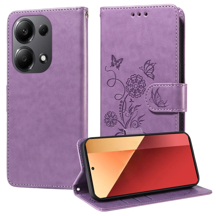 Embossed Butterfly Flowers Leather Phone Case, For Xiaomi Poco F6 Pro, For Xiaomi Poco C61 4G / Redmi A3 4G, For Xiaomi Poco M6 Pro 4G, For Xiaomi Poco C65 / M6 5G, For Xiaomi Poco X6 Pro / Redmi K70E, For Xiaomi Poco X6 5G                             ...