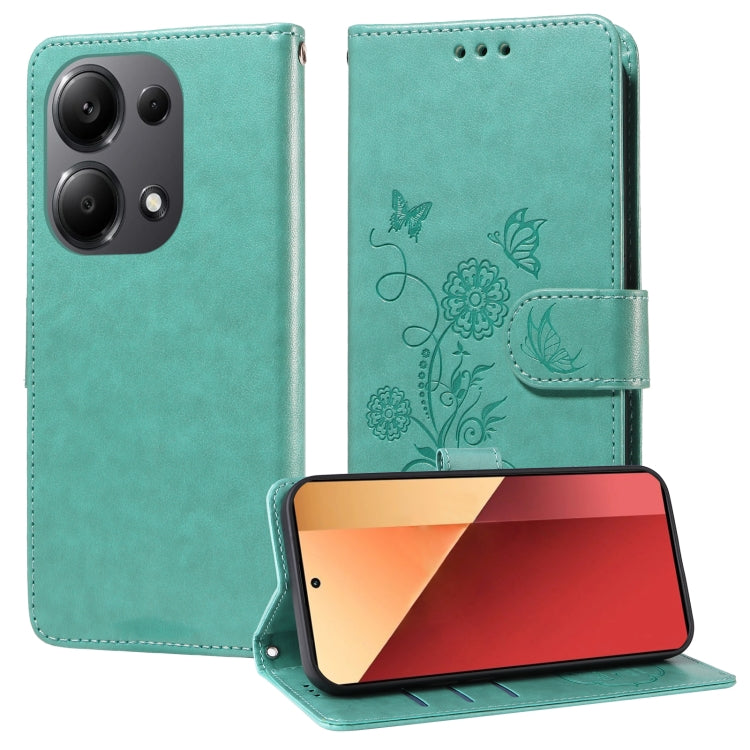 Embossed Butterfly Flowers Leather Phone Case, For Xiaomi Poco F6 Pro, For Xiaomi Poco C61 4G / Redmi A3 4G, For Xiaomi Poco M6 Pro 4G, For Xiaomi Poco C65 / M6 5G, For Xiaomi Poco X6 Pro / Redmi K70E, For Xiaomi Poco X6 5G                             ...