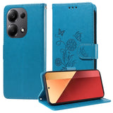 Embossed Butterfly Flowers Leather Phone Case, For Xiaomi Poco F6 Pro, For Xiaomi Poco C61 4G / Redmi A3 4G, For Xiaomi Poco M6 Pro 4G, For Xiaomi Poco C65 / M6 5G, For Xiaomi Poco X6 Pro / Redmi K70E, For Xiaomi Poco X6 5G                             ...