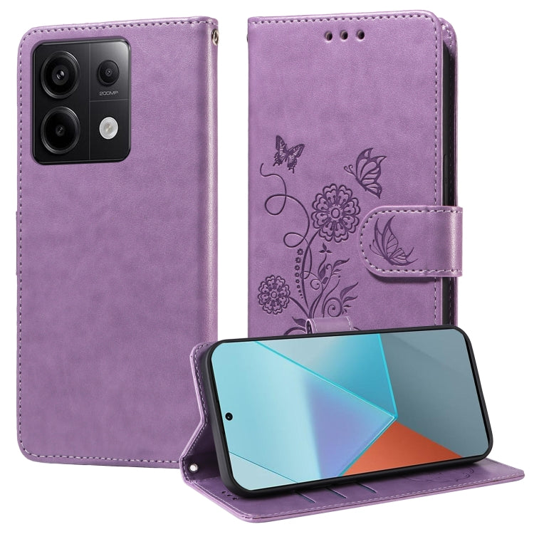 Embossed Butterfly Flowers Leather Phone Case, For Xiaomi Poco C61 4G / Redmi A3 4G, For Xiaomi Poco M6 Pro 4G, For Xiaomi Poco C65 / M6 5G, For Xiaomi Poco X6 Pro / Redmi K70E, For Xiaomi Poco X6 5G, For Xiaomi 13T / 13T Pro / Redmi K60 Ultra         ...