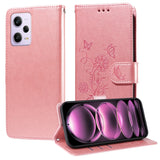 Embossed Butterfly Flowers Leather Phone Case, For Xiaomi Poco C50 / C51, For Xiaomi Poco C55 / Redmi 11A 4G, For Xiaomi Poco X5 Pro 5G, For Xiaomi Poco X5 5G, For Xiaomi 12T / 12T Pro / Redmi K50 Ultra, For Xiaomi Poco M4 5G / M5 4G India             ...
