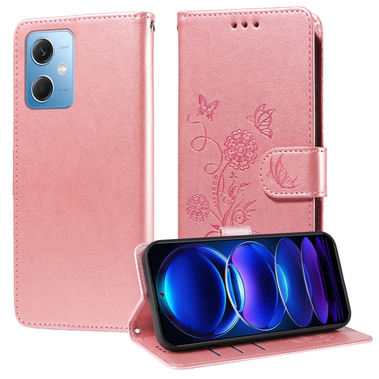 Embossed Butterfly Flowers Leather Phone Case, For Xiaomi Poco C55 / Redmi 11A 4G, For Xiaomi Poco X5 Pro 5G, For Xiaomi Poco X5 5G, For Xiaomi 12T / 12T Pro / Redmi K50 Ultra, For Xiaomi Poco M4 5G / M5 4G India, For Xiaomi Mi 11T / 11T Pro