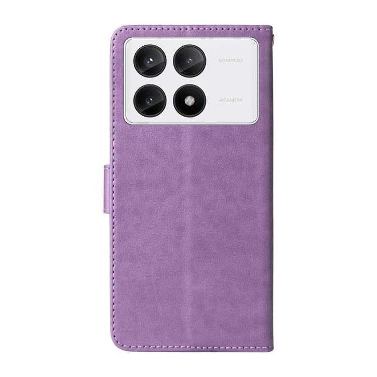 Embossed Butterfly Flowers Leather Phone Case, For Xiaomi Poco F6 Pro, For Xiaomi Poco C61 4G / Redmi A3 4G, For Xiaomi Poco M6 Pro 4G, For Xiaomi Poco C65 / M6 5G, For Xiaomi Poco X6 Pro / Redmi K70E, For Xiaomi Poco X6 5G                             ...