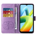 Embossed Butterfly Flowers Leather Phone Case, For Xiaomi Poco C50 / C51, For Xiaomi Poco C55 / Redmi 11A 4G, For Xiaomi Poco X5 Pro 5G, For Xiaomi Poco X5 5G, For Xiaomi 12T / 12T Pro / Redmi K50 Ultra, For Xiaomi Poco M4 5G / M5 4G India             ...