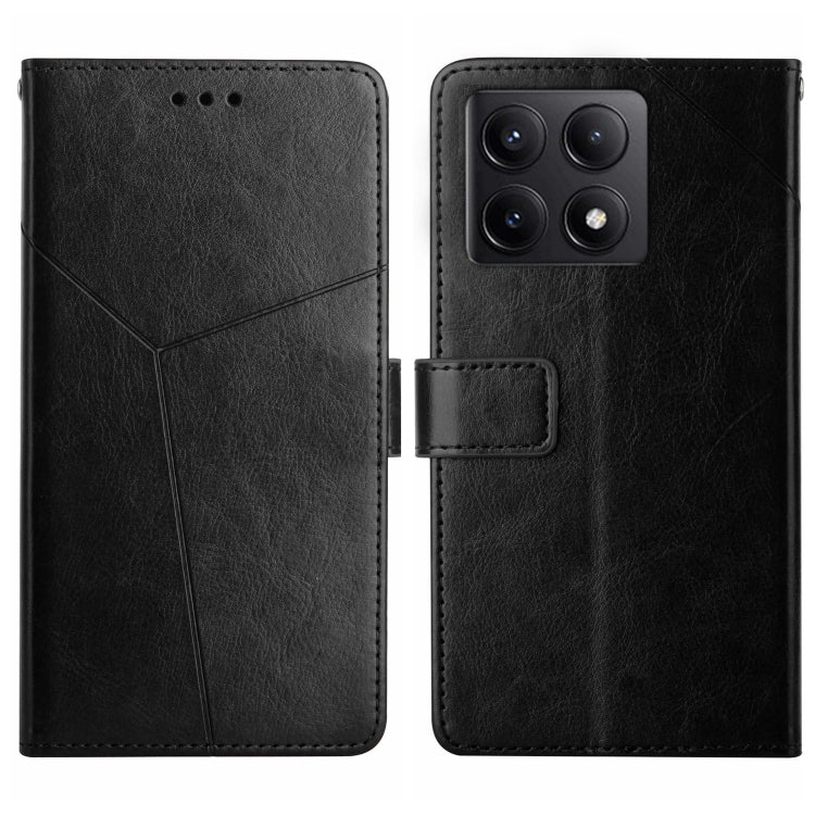 Y-shaped Pattern Flip Leather Phone Case, For Xiaomi Poco X7 Pro, For Xiaomi 15 Pro, For Xiaomi 15, For Xiaomi 14T Pro 5G Global, For Xiaomi 14T 5G Global