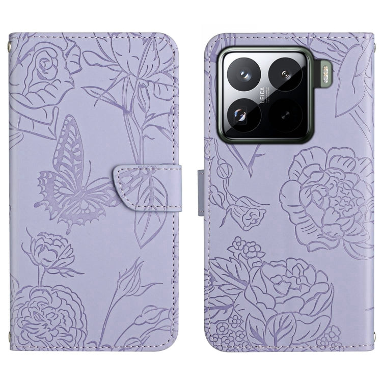Skin Feel Butterfly Embossed Flip Leather Phone Case, For Xiaomi 15 Ultra, For Xiaomi Poco X7 Pro, For Xiaomi 15 Pro, For Xiaomi 15, For Xiaomi 14T Pro 5G Global, For Xiaomi 14T 5G Global