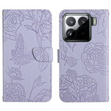 Skin Feel Butterfly Embossed Flip Leather Phone Case, For Xiaomi 15 Ultra, For Xiaomi Poco X7 Pro, For Xiaomi 15 Pro, For Xiaomi 15, For Xiaomi 14T Pro 5G Global, For Xiaomi 14T 5G Global
