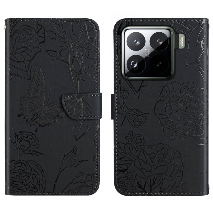 Skin Feel Butterfly Embossed Flip Leather Phone Case, For Xiaomi 15 Ultra, For Xiaomi Poco X7 Pro, For Xiaomi 15 Pro, For Xiaomi 15, For Xiaomi 14T Pro 5G Global, For Xiaomi 14T 5G Global