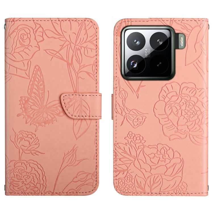 Skin Feel Butterfly Embossed Flip Leather Phone Case, For Xiaomi 15 Ultra, For Xiaomi Poco X7 Pro, For Xiaomi 15 Pro, For Xiaomi 15, For Xiaomi 14T Pro 5G Global, For Xiaomi 14T 5G Global