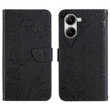 Skin Feel Butterfly Embossed Flip Leather Phone Case, For Xiaomi 15 Ultra, For Xiaomi Poco X7 Pro, For Xiaomi 15 Pro, For Xiaomi 15, For Xiaomi 14T Pro 5G Global, For Xiaomi 14T 5G Global