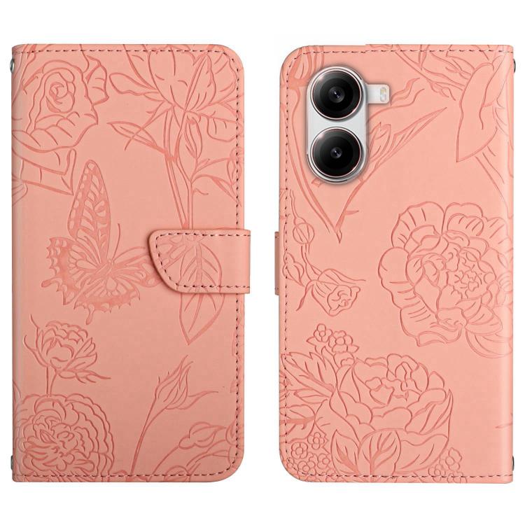 Skin Feel Butterfly Embossed Flip Leather Phone Case, For Xiaomi 15 Ultra, For Xiaomi Poco X7 Pro, For Xiaomi 15 Pro, For Xiaomi 15, For Xiaomi 14T Pro 5G Global, For Xiaomi 14T 5G Global