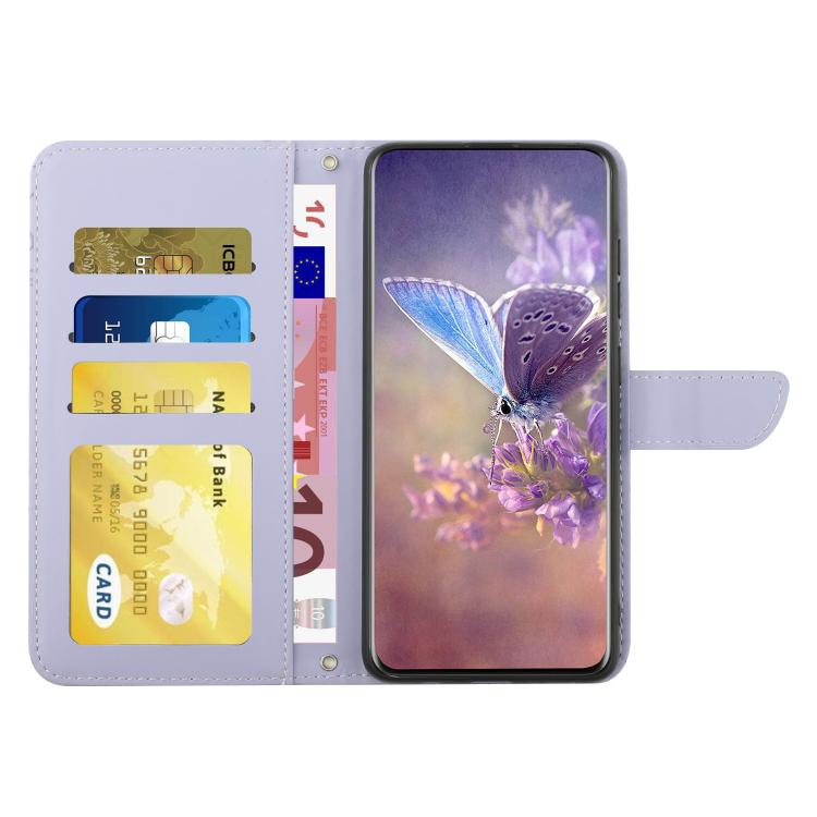 Skin Feel Butterfly Embossed Flip Leather Phone Case, For Xiaomi 15 Ultra, For Xiaomi Poco X7 Pro, For Xiaomi 15 Pro, For Xiaomi 15, For Xiaomi 14T Pro 5G Global, For Xiaomi 14T 5G Global