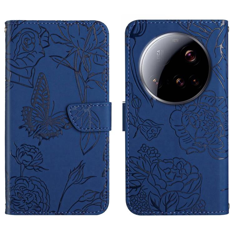 Skin Feel Butterfly Embossed Flip Leather Phone Case, For Xiaomi 15 Ultra, For Xiaomi Poco X7 Pro, For Xiaomi 15 Pro, For Xiaomi 15, For Xiaomi 14T Pro 5G Global, For Xiaomi 14T 5G Global