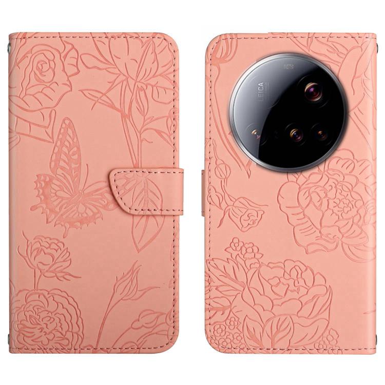 Skin Feel Butterfly Embossed Flip Leather Phone Case, For Xiaomi 15 Ultra, For Xiaomi Poco X7 Pro, For Xiaomi 15 Pro, For Xiaomi 15, For Xiaomi 14T Pro 5G Global, For Xiaomi 14T 5G Global