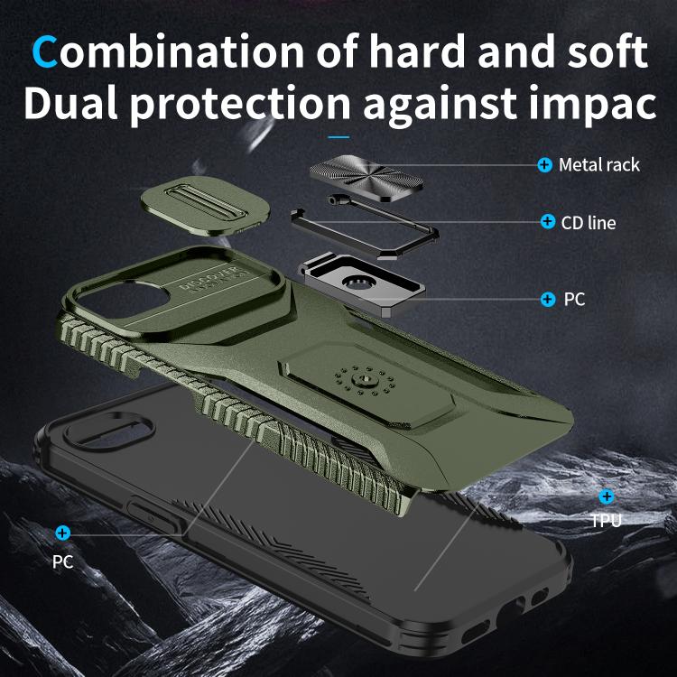 Sliding Camshield Holder Phone Case, For iPhone 17e / 16e, For iPhone 17 Pro Max, For iPhone 17 Pro, For iPhone 17, For iPhone Air, For iPhone 16 Pro Max