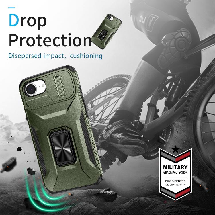 Sliding Camshield Holder Phone Case, For iPhone 17e / 16e, For iPhone 17 Pro Max, For iPhone 17 Pro, For iPhone 17, For iPhone Air, For iPhone 16 Pro Max