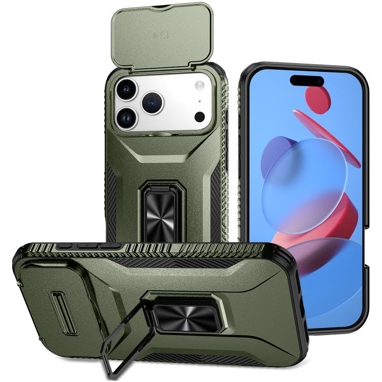 Sliding Camshield Holder Phone Case, For iPhone 18 Pro, For iPhone 18 Pro Max, For iPhone 17e / 16e, For iPhone 17 Pro Max, For iPhone 17 Pro, For iPhone 17