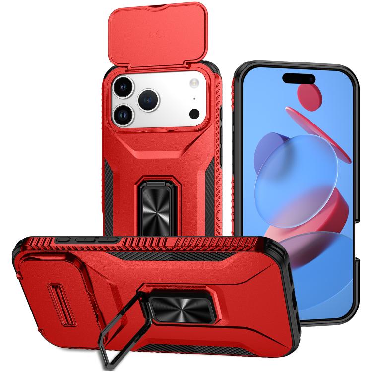 Sliding Camshield Holder Phone Case, For iPhone 18 Pro, For iPhone 18 Pro Max, For iPhone 17e / 16e, For iPhone 17 Pro Max, For iPhone 17 Pro, For iPhone 17