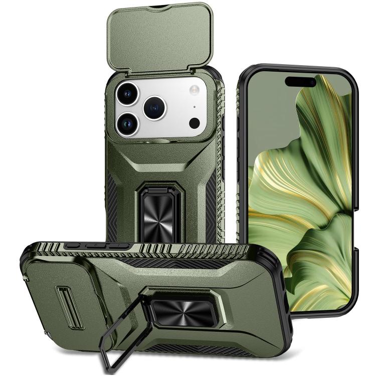 Sliding Camshield Holder Phone Case, For iPhone 18 Pro, For iPhone 18 Pro Max, For iPhone 17e / 16e, For iPhone 17 Pro Max, For iPhone 17 Pro, For iPhone 17